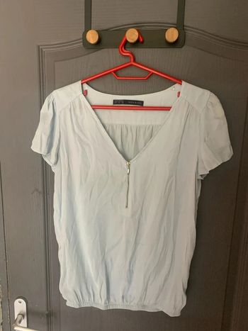 Blouse Zara Bleu Ciel - Taille S