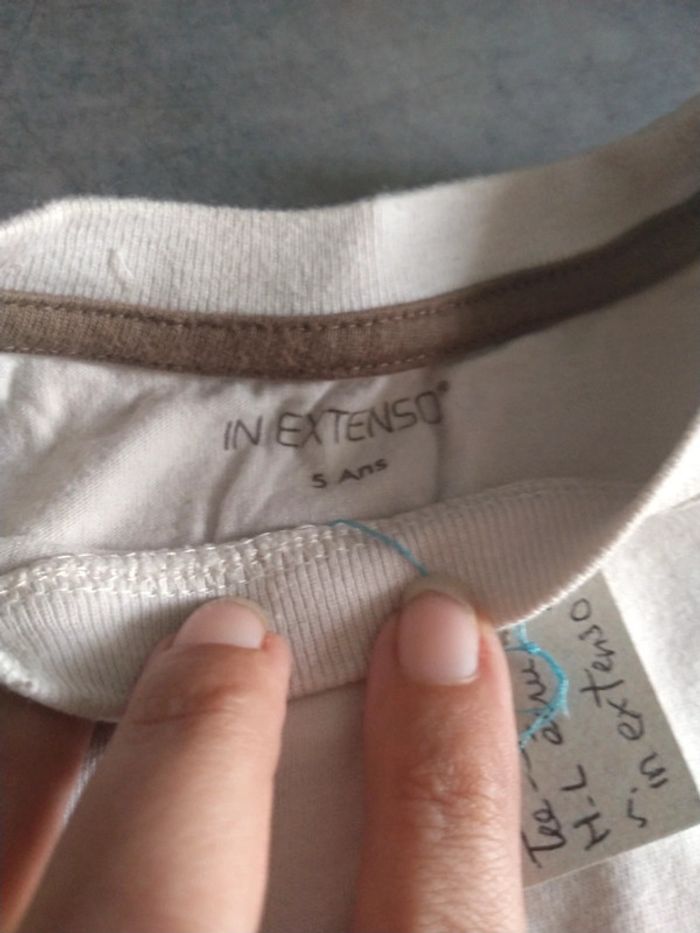 Tee-shirt M-longues "in extenso" 5 ans - photo numéro 4