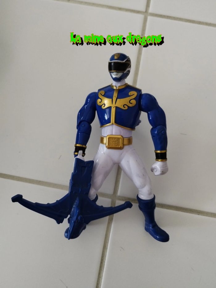 Figurine Power Rangers bleu Megaforce 16CM 2012 Bandai Figure Blue
