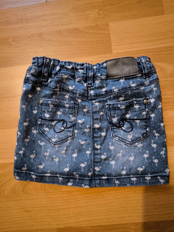 Mini jupe en jeans Flament rose - photo numéro 2
