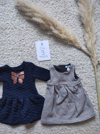 Lot de 2 robes - 3 mois