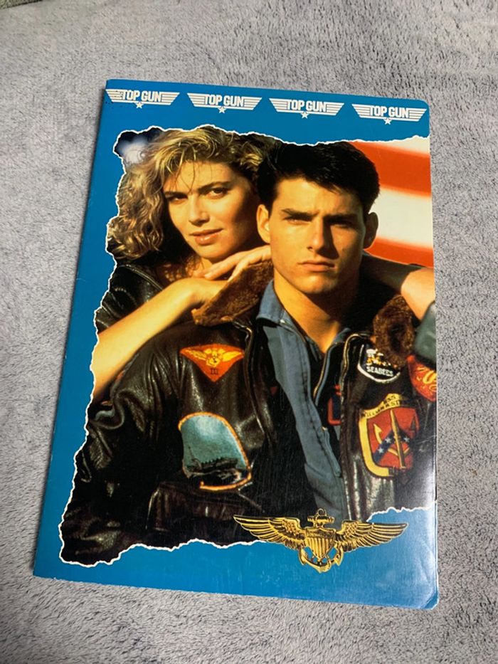Grand cahier à lignes Top Gun Tom Cruise 21x29,7cm Rare/Collector
