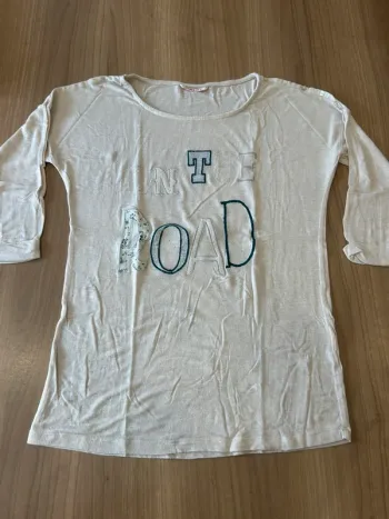 Haut manches 3/4 camaïeu taille M