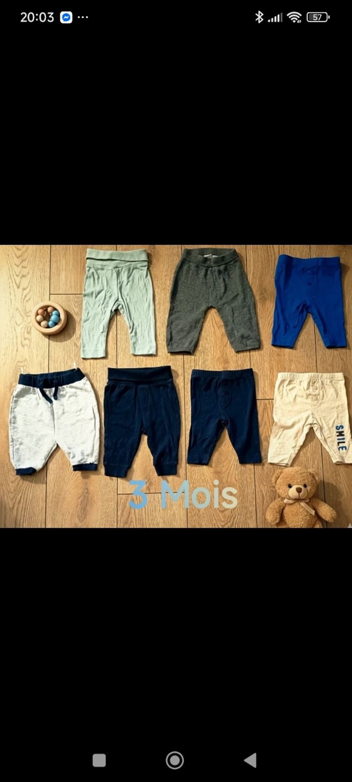 Lot de leggings et joggings 3 mois