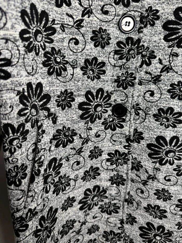 🩶 magnifique manteau gris à motif / New Collection - T/M-L🩶 - photo numéro 4