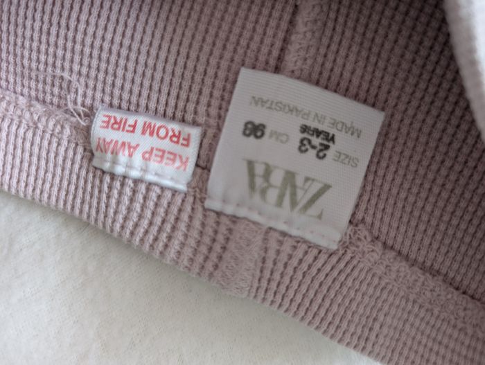 Legging waffle lilas - 98 - Zara - photo numéro 5