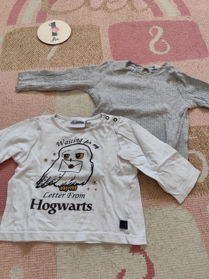 Lot 11 t-shirts ML 12 mois - photo numéro 6