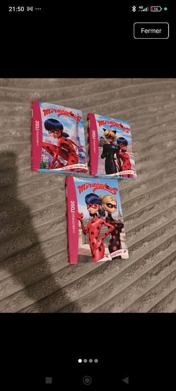 Lot 3 livres miraculous 