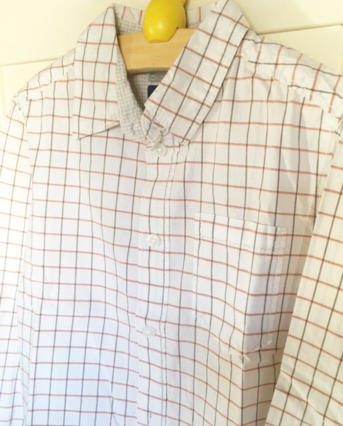 Chemise manches longues à carreaux OKAIDI 6 ans - photo numéro 4