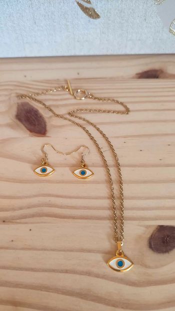 Parure oeil de protection en acier inoxydable