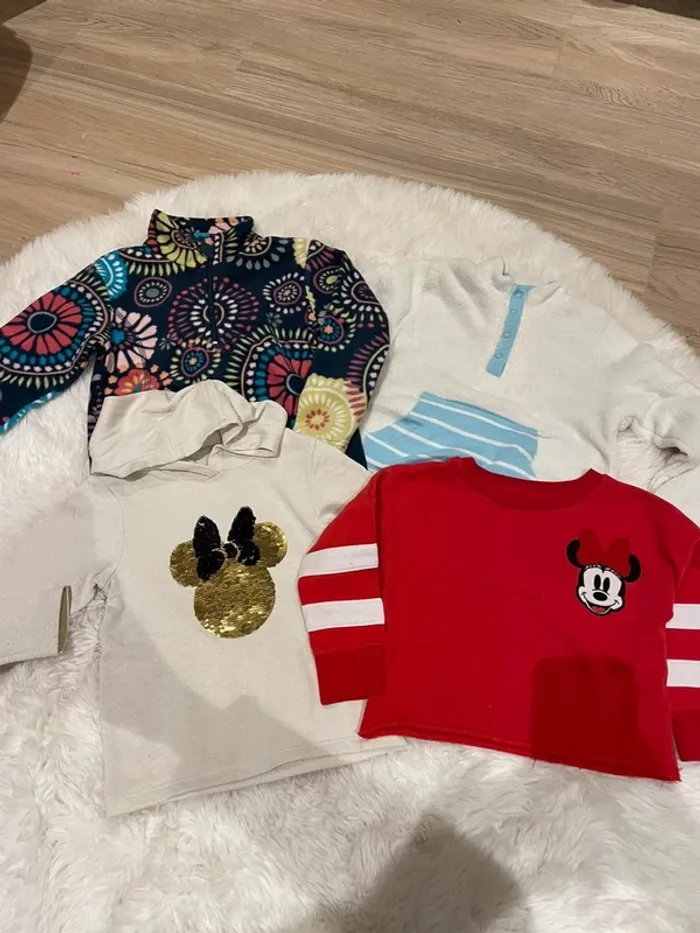 Lot sweat et polaire fille 4 ans