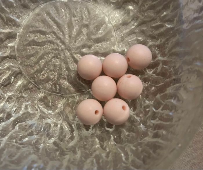 Perles rosé/ beige