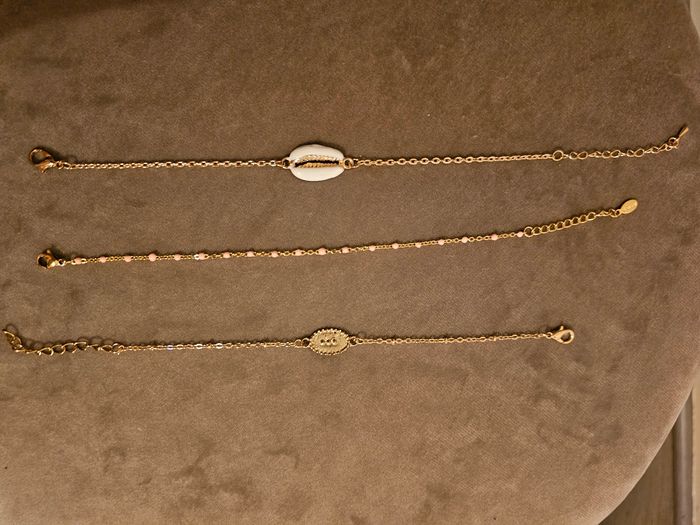 Lot de 3 bracelets acier inoxydable - photo numéro 2