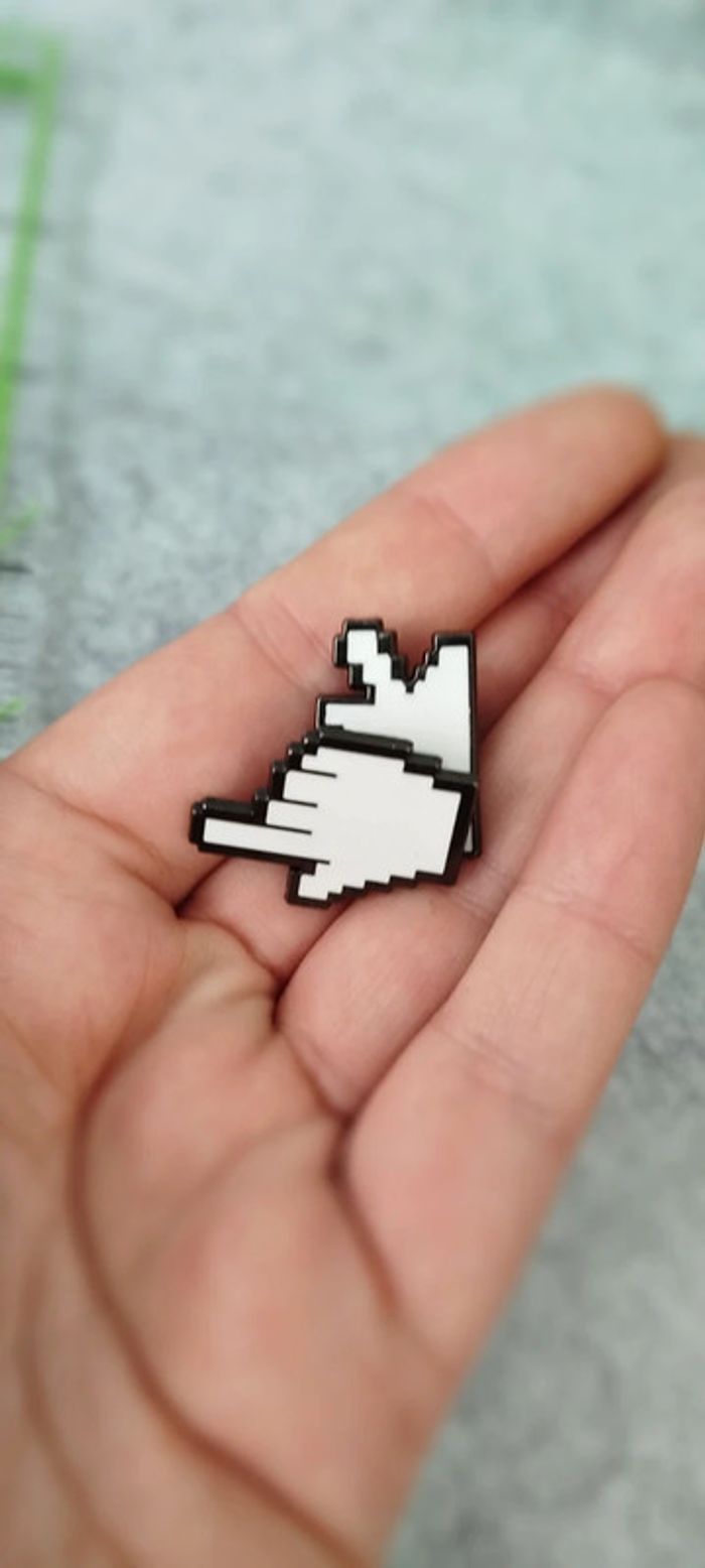 🍄 lot de deux pins curseurs informatiques - photo numéro 2