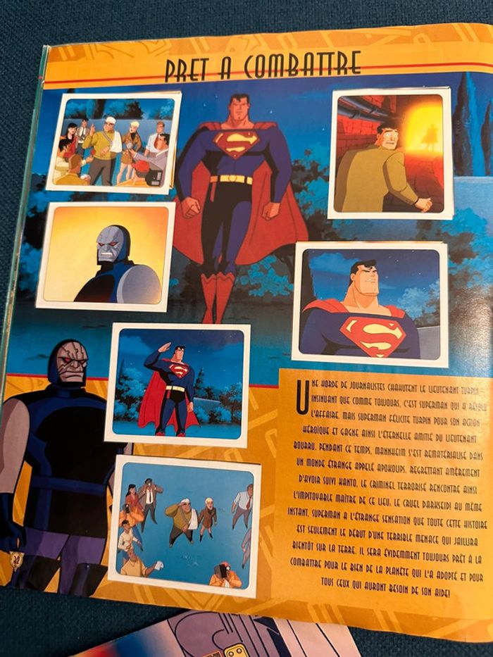 Album livre Panini complet stickers autocollants Superman super héros - photo numéro 15