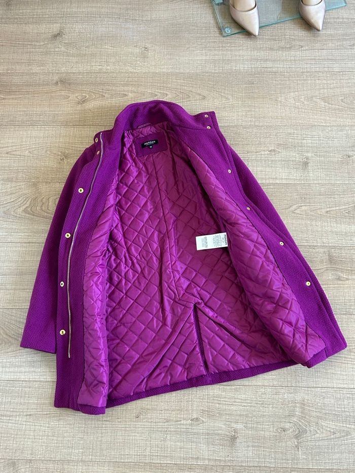 Duffle coat violet fuchsia Morgan taille 36 TBE - photo numéro 8