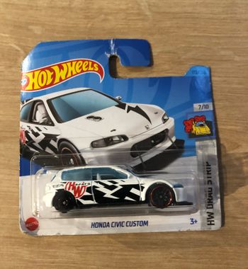 Miniature hot wheels Honda Civic custom