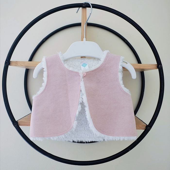 3 mois gilet sans manche double tex