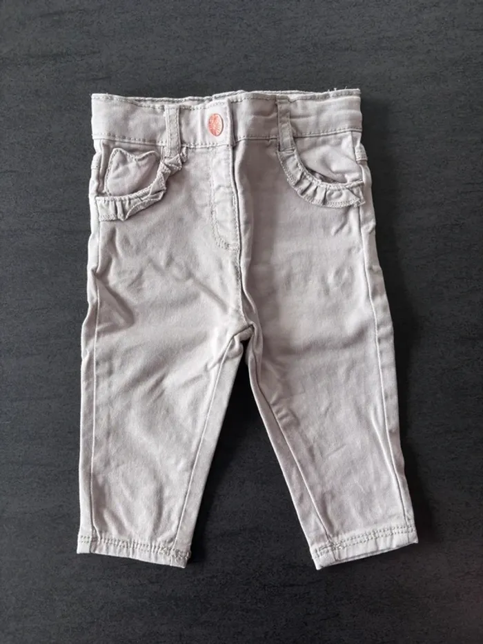 Lot de 3 pantalons jean bébé fille - photo numéro 2