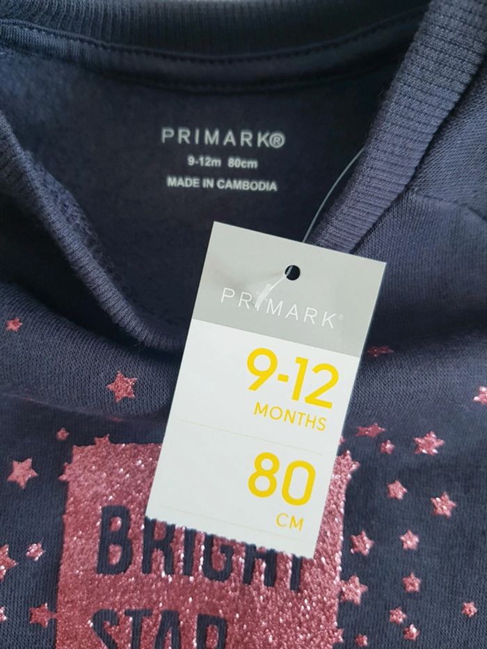 Primark - Pull / sweat à manches longues - Bright Star - Neuf avec étiquette ! (12 mois) - photo numéro 5