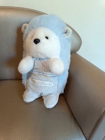 Peluche hérisson tartine et chocolat