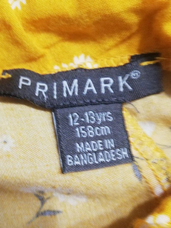 Short Moutarde à Motifs Fleurs – Primark – Enfant – Taille 12-13 ans - photo numéro 3