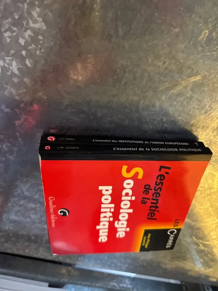 Lot de deux livres l’institution de l’union européenne et sociologie politique - photo numéro 2