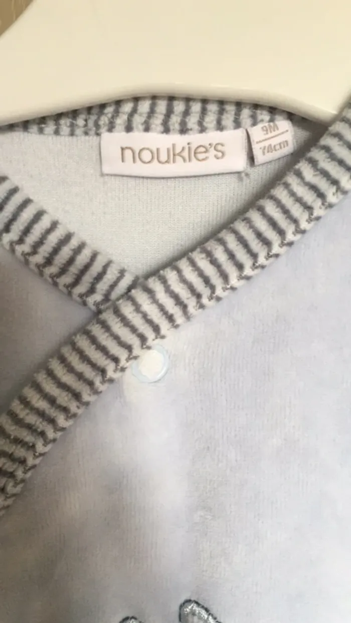 Pyjama grenouillère noukies 9 mois - photo numéro 4