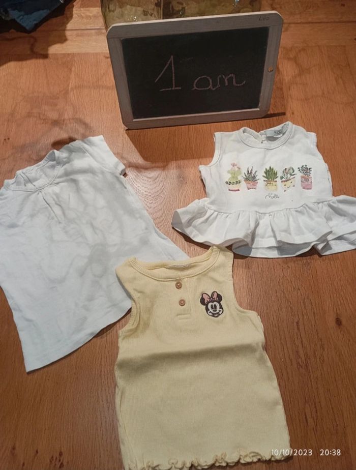 Lot de 3 t-shirt Taille 1 an en très bon état