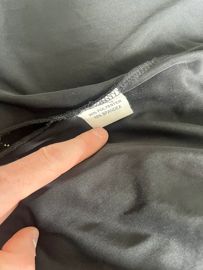 Veste blazer en velours noir et doré pailleté – Simon Jeffrey T.42 (UK 14) - photo numéro 5