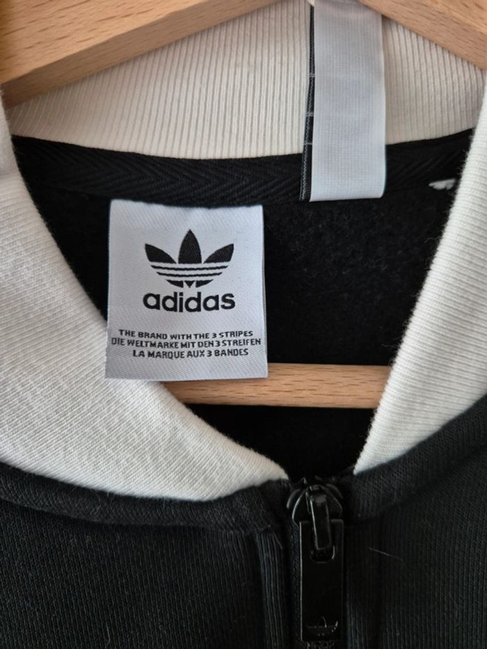 Veste adidas blanche et noire - photo numéro 4