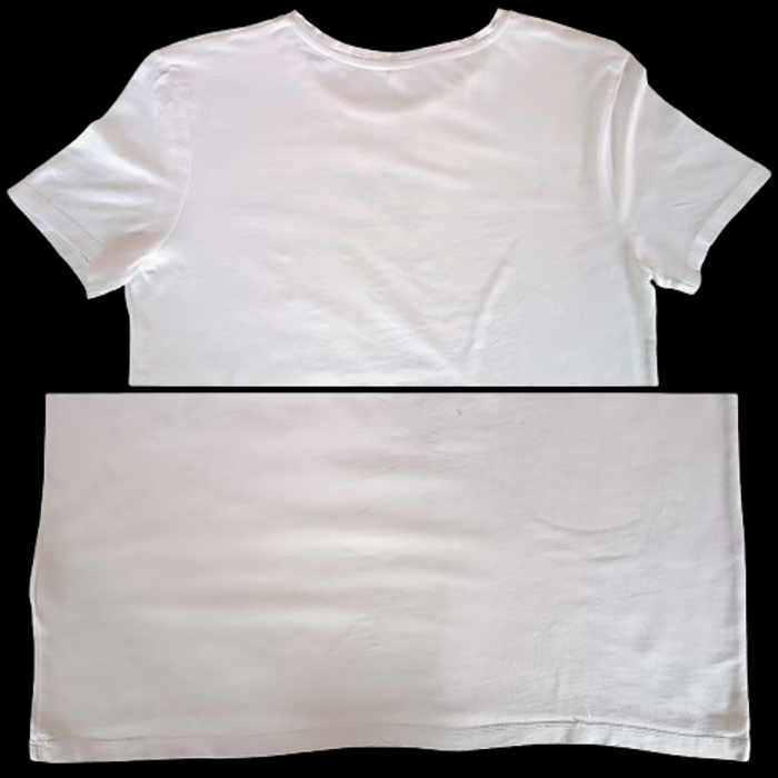 Tee-Shirt Femme - blanc avec inscription - (Taille M) - (TEX) - photo numéro 5