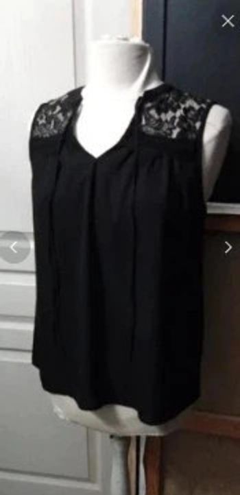 Débardeur noir Etam neuf dentelle t 36 Neuf