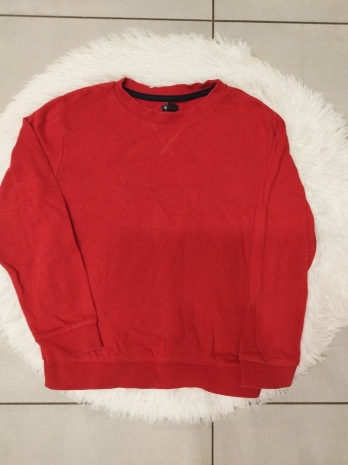 Pull rouge garçon 8 ans