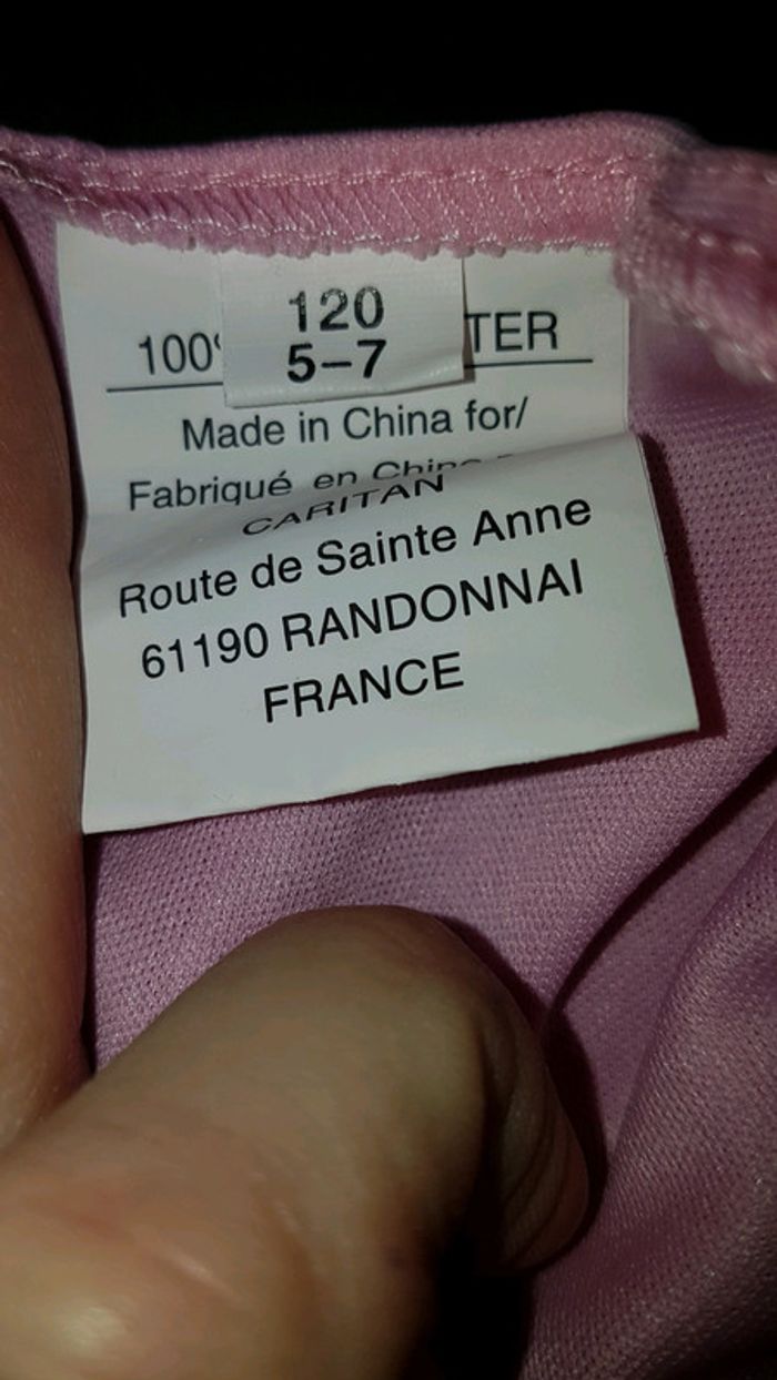 Robe longue de princesse rose 6 ans - photo numéro 4