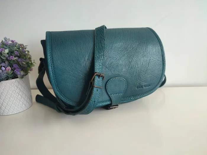 Sac en cuir Le Vagabond💙💚 Paul Marius