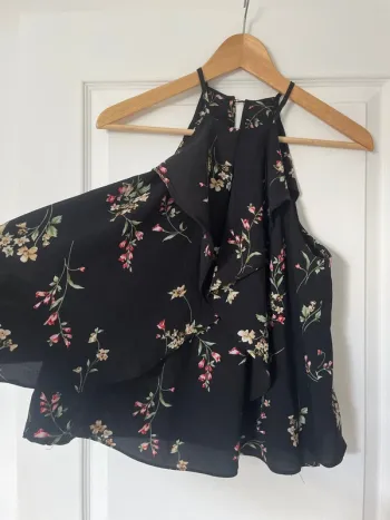 Top à bretelles motifs fleurs