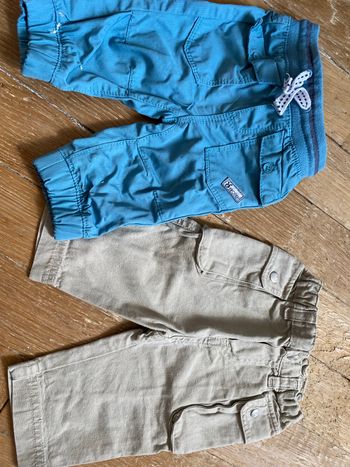 Lot 2 pantalons 3M Petit Bateau /okaidi