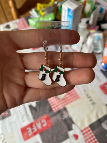 Boucles d’oreilles bottes de Noël