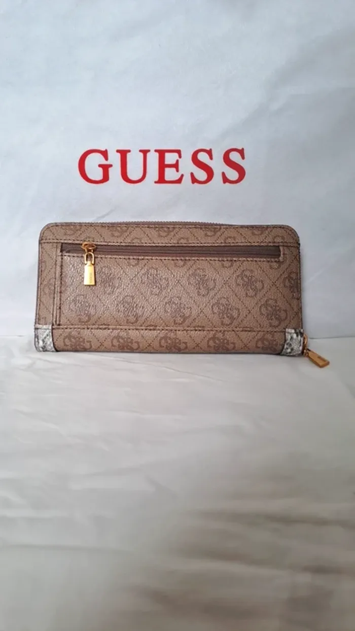 Portefeuille/ Guess Portefeuille/  Guess / Porte-monnaie Guess / Python Satchel Latte Portefeuille - photo numéro 2