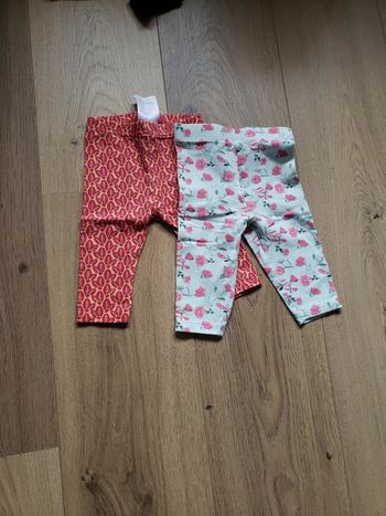 Lot de 2 leggings 6 mois 67 cm