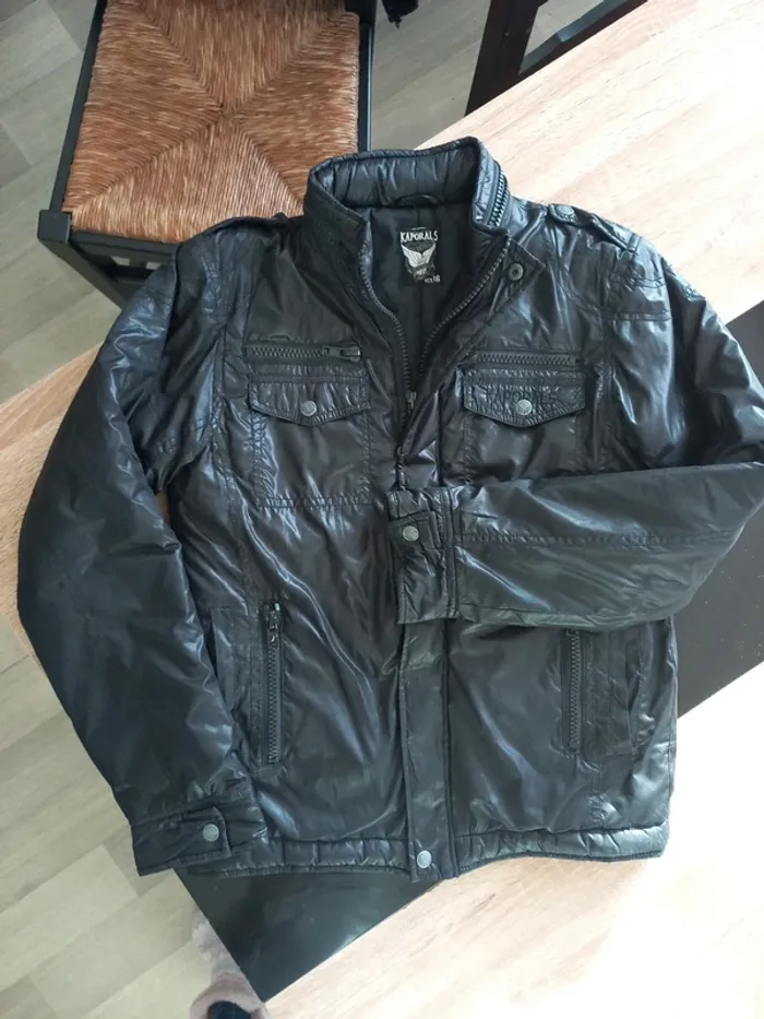 Blouson noir Kaporals T.36/38 - photo numéro 7