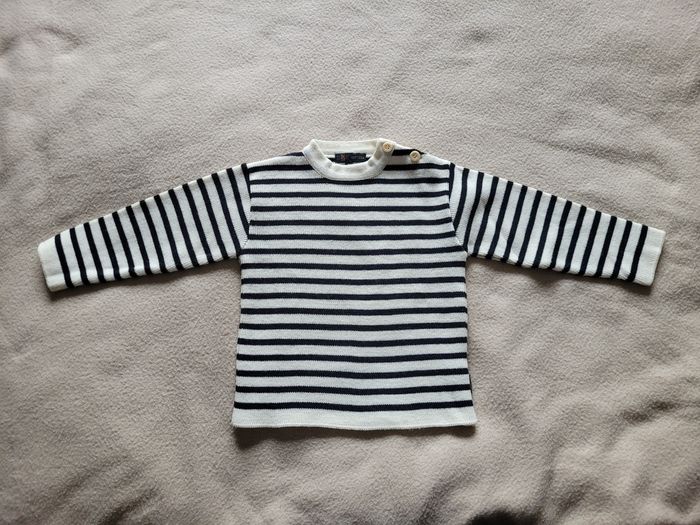 Pull marinière flottille 4 ans - photo numéro 2
