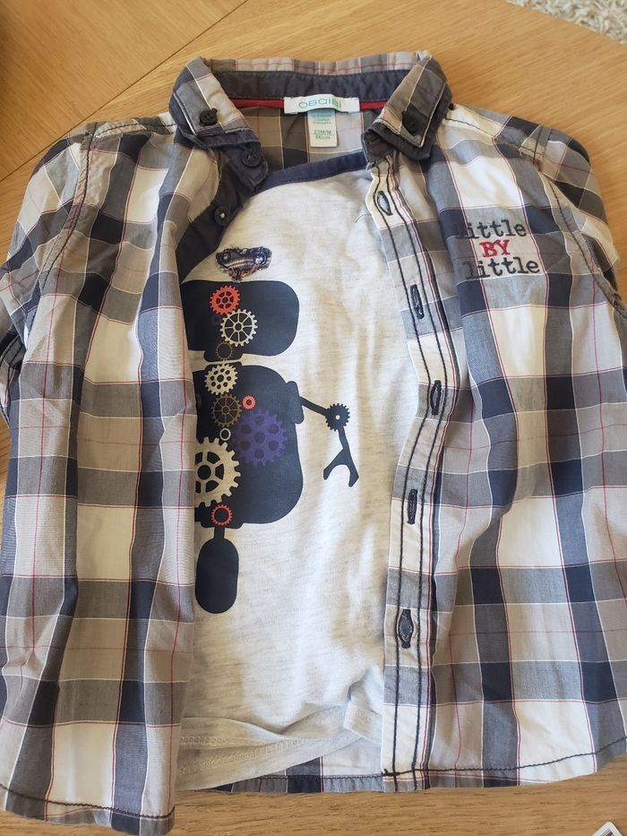 Chemise + teeshirt ML OKAIDI