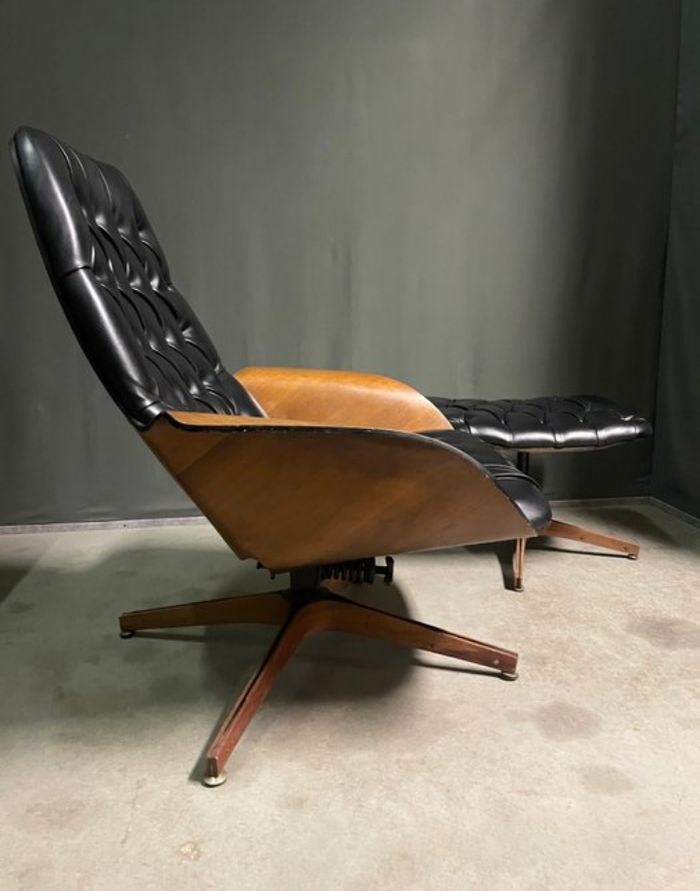 Chaise et Pouf Plycraft "Mr. Chair et Ottoman" - photo numéro 6