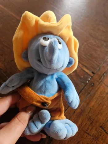 Peluche schtroumpf paysan
