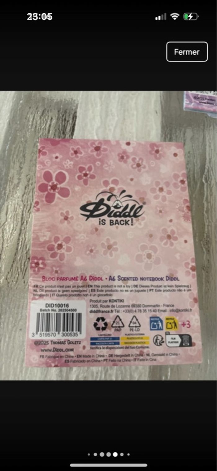 Lot de 2 blocs a6 + 1 carnet spirales diddlina a6 + 1 stylo neuf - photo numéro 5