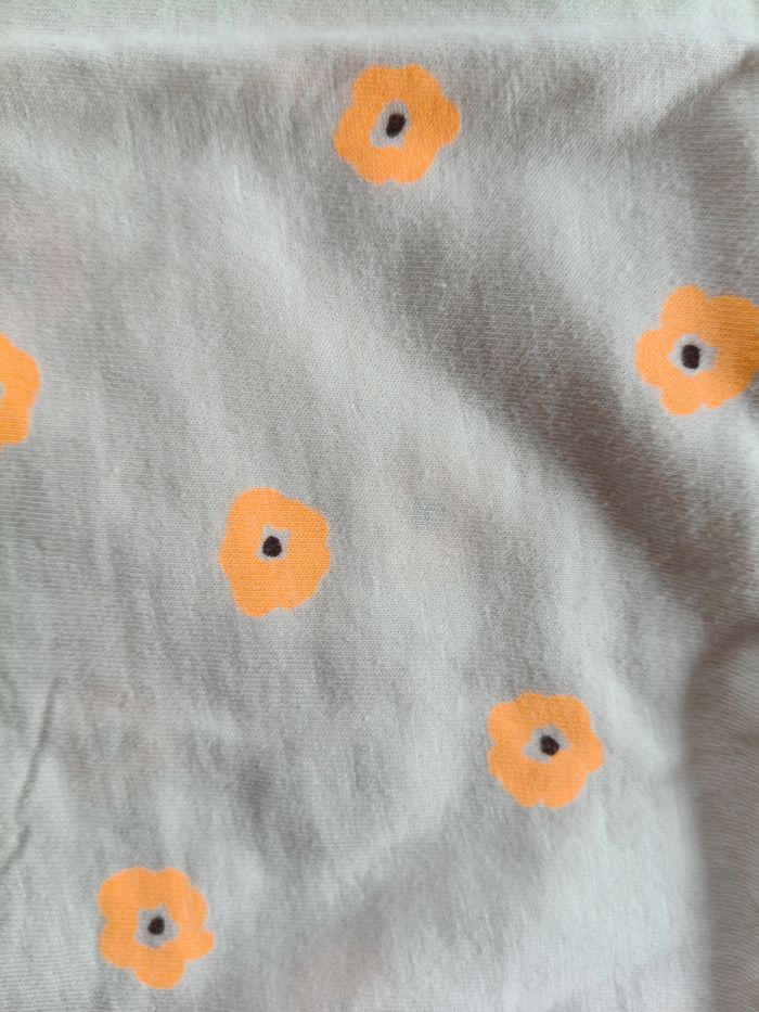 Tee-shirt manches courtes fille Zara beige orange 104 cm - photo numéro 4