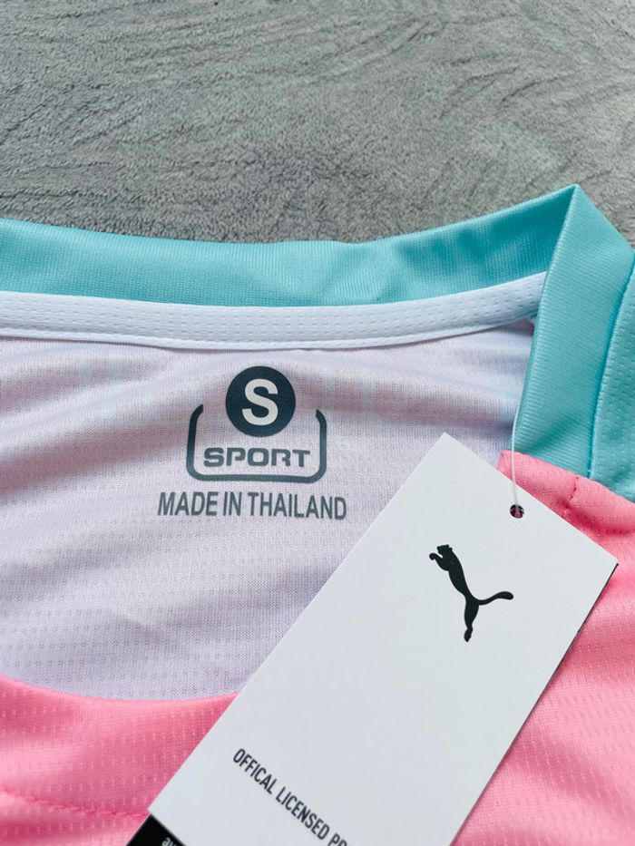 Maillot concept foot Maroc rose et bleu taille S - photo numéro 7