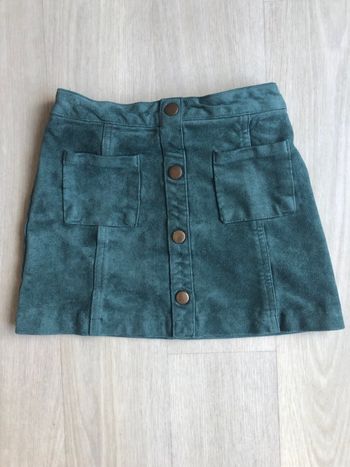 Jupe velours verte 8 ans kiabi